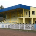 Wyremontowana trybuna główna na stadionie w Pleszewie